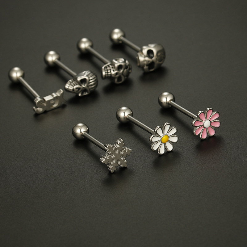 fine jewelry y necklace Handmade Organic Stainless Steel fine jewelry hallmarks Flower Tongue Nail Set – Unique Casual Fashion Accessory fine jewelry macy's