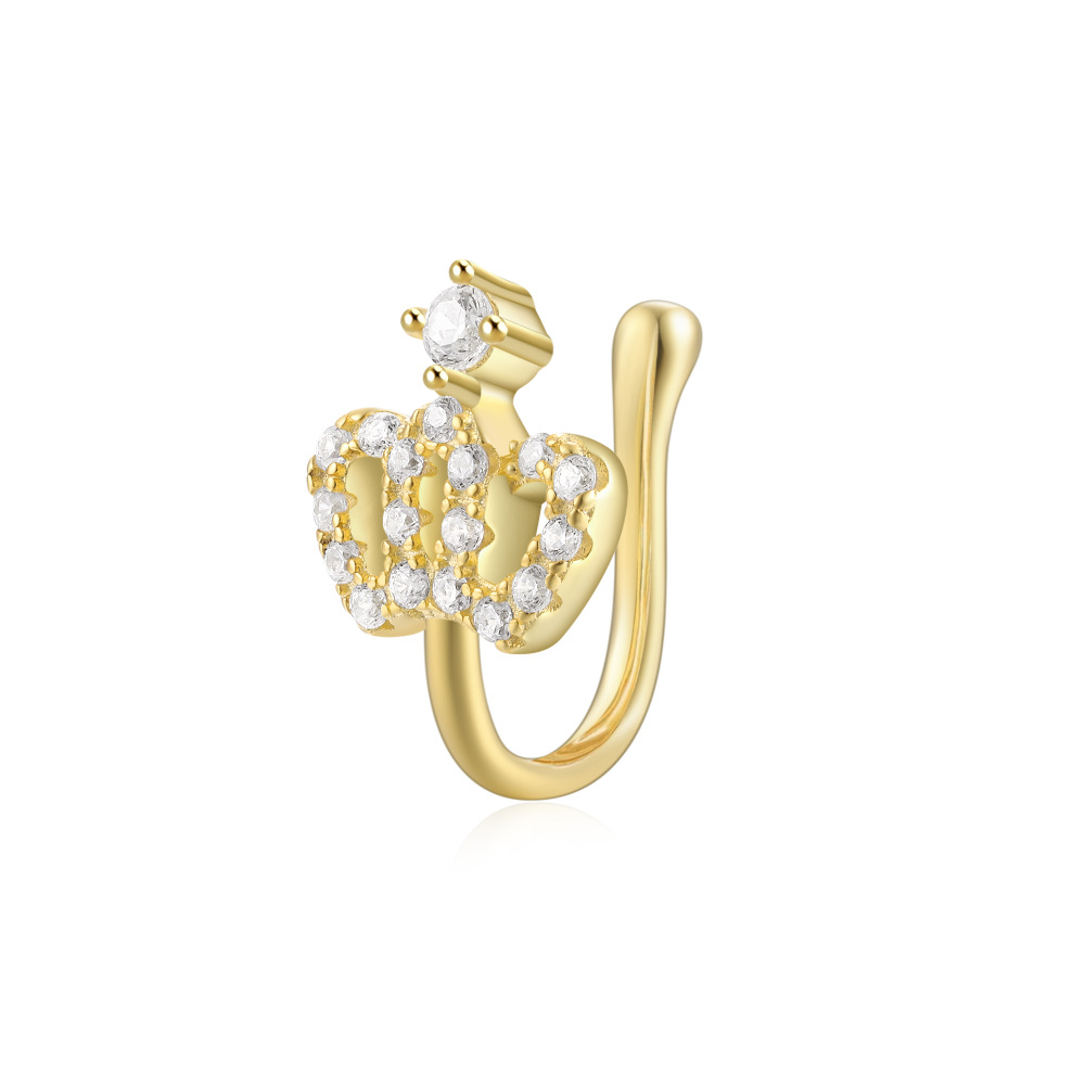 high end jewelry trends 2024 Celestial Sparkle: Rustic Star high end jewelry brands list & Moon Nose Studs - Hand-Engraved 925 Sterling Silver Luxury cool high end jewelry
