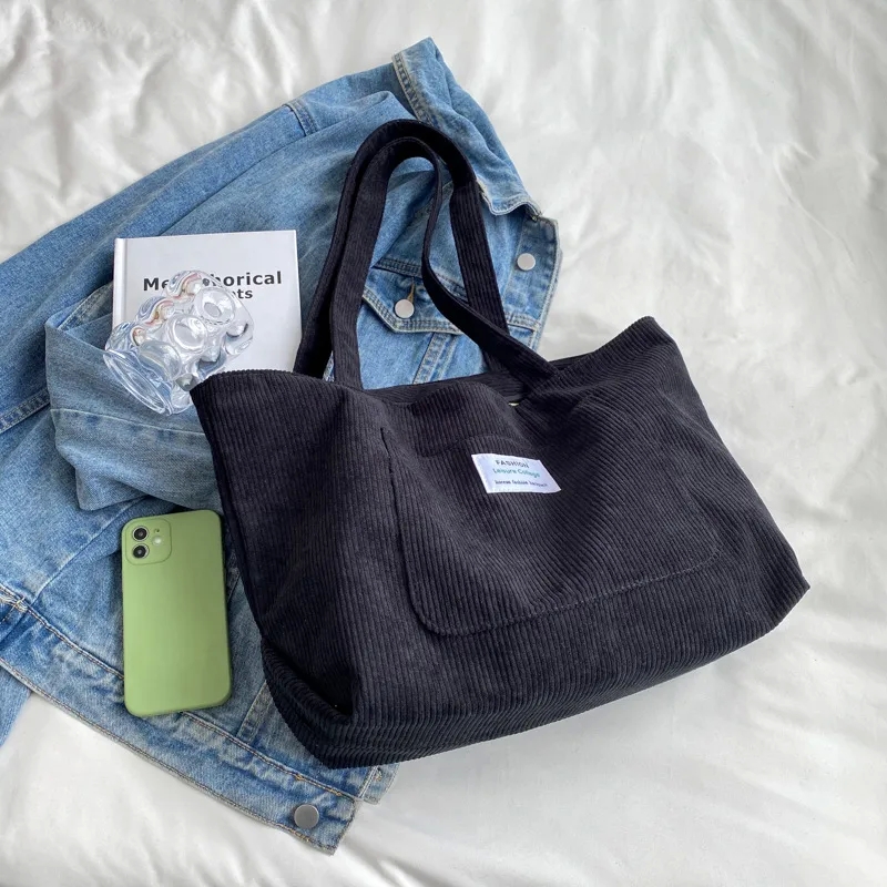 lightweight design "Artisan-Made Vintage Corduroy Tote Bags – Stylish Safe & Fashion-Forward Must-Have stylish for Women" fashion must-have