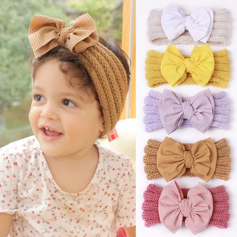 Vintage-Inspired Solid Color Polyester Bowknot Hair Band - Sleek, Colorful, Wholesale Fashion Accessory
