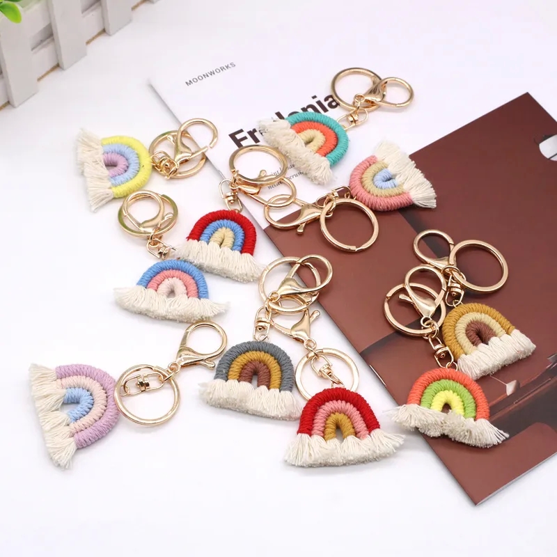 shanghai style fashion accessories co. ltd "Wholesale quilted fashion accessories Genuine Rainbow Metal Women's Adjustable Keychain – Refined Elegance Eye-Catching Pendant Bag Charm" fashion accessories shop in qatar