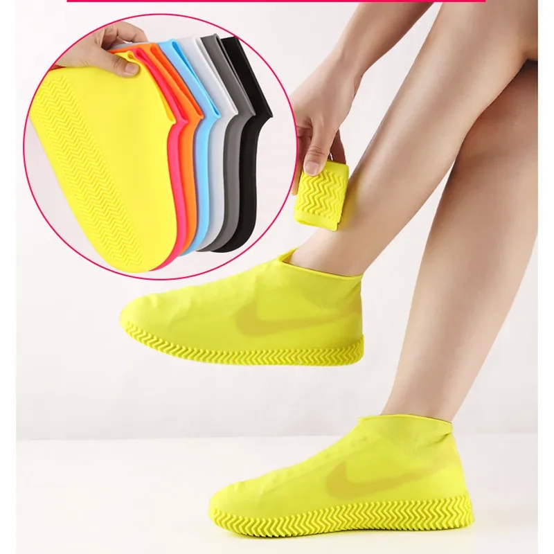 stylish Premium gift-ready Lightweight Silicone Shoe Covers – Waterproof Wear-Resistant Portable Rain Boots for Men & Women Ethnic Design vibrant