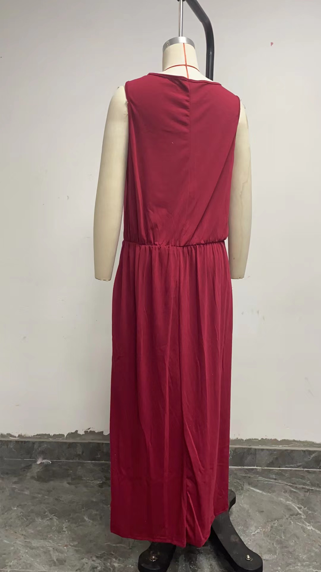 women's clothing kansas city Upcycled Classic Women's Sleeveless Maxi Dress - Elegant Minimalist Solid shop women's clothing Color for Daily & Holiday haband women's clothing catalog