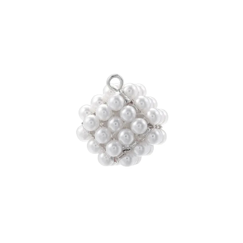 14k gold fine jewelry necklaces "Elegant 18K Gold-Plated Copper Zircon Square Pendant with Artificial Pearls eaton's fine jewelry – Timeless Skin-Friendly Eye-Catching Jewelry" zein fine jewelry