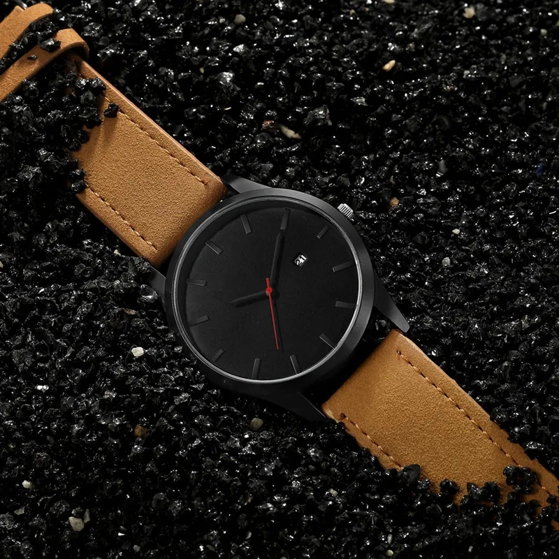 2005 fashion accessories "Modern Antique Matte Belt Quartz Watch – Unisex new york fashion accessories Edgy Sports Timepiece with Single Calendar" fashion accessories list ffxiv