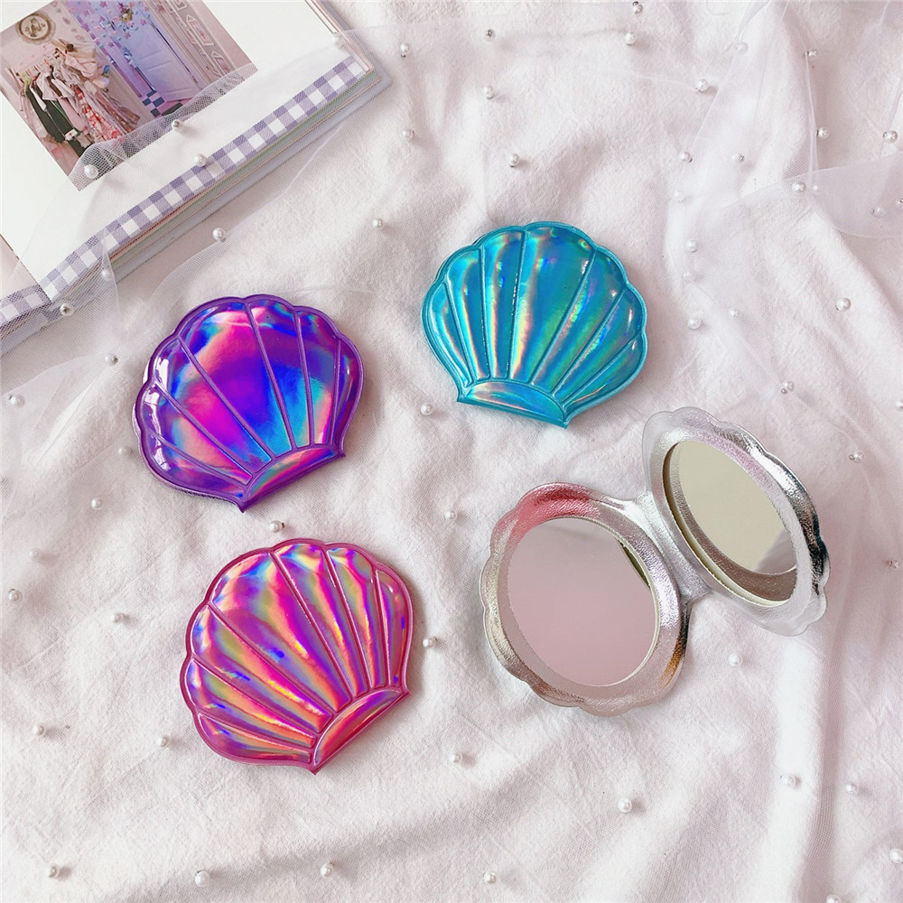 3bs beauty and health Boho Shiny Multifunctional Laser Color Bling Double-Sided kiyora beauty & health photos Portable Makeup Mirror for Girls the beauty health