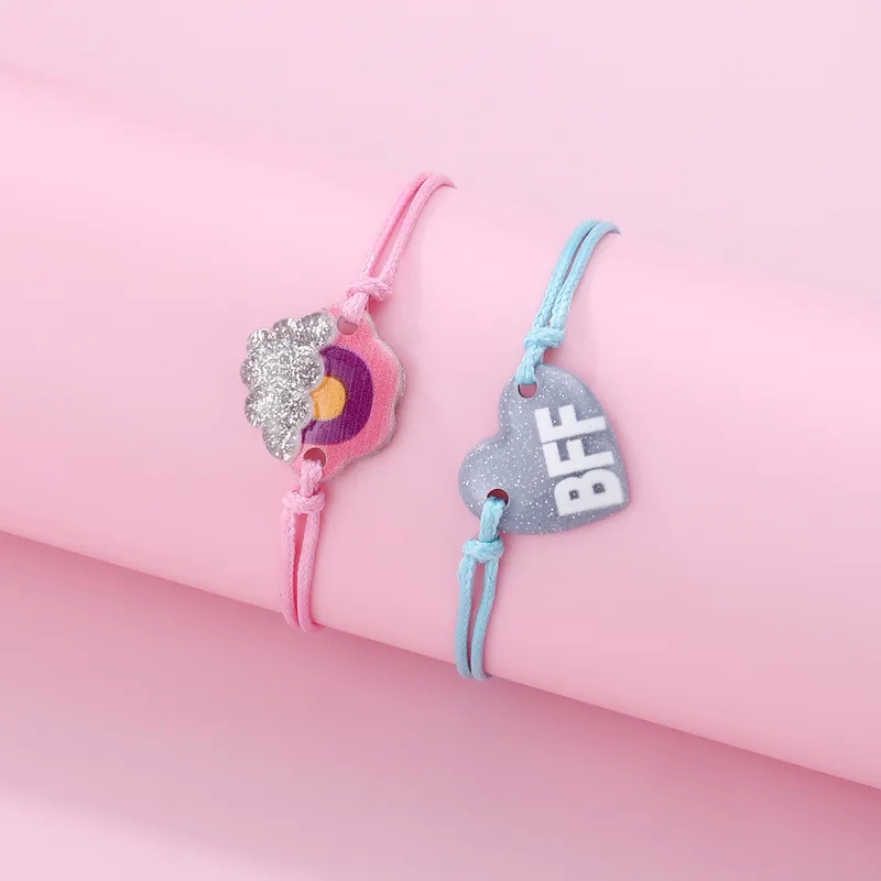 ab fashion jewelry "Artisan-Made Glittering Animal Letter Heart Bracelets for Kids – Bold Artsy and Sweet Alloy fashion jewellery 916 Plastic Designs" macy's fashion jewelry sale