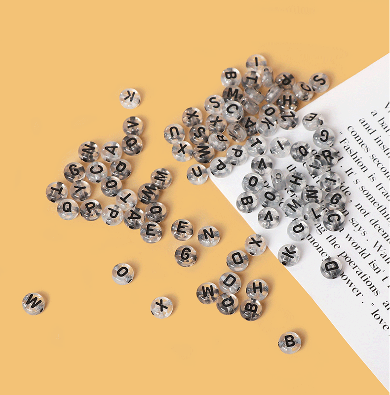 alphabet beads for jewelry making 