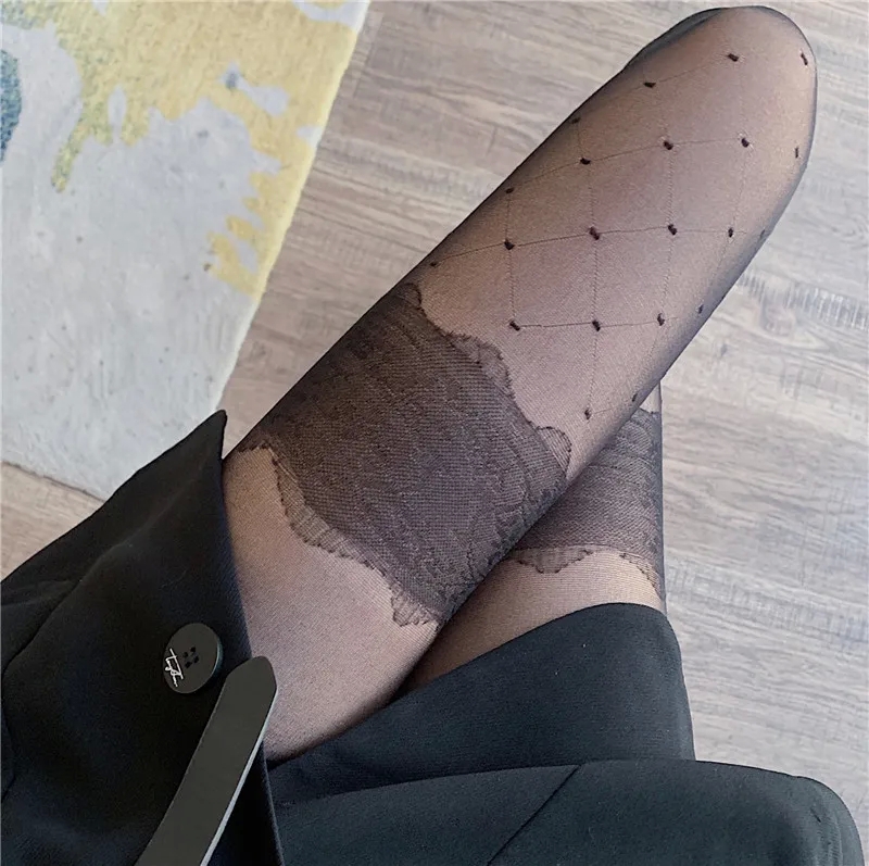 australian women's clothing brands "Artisanal women's clothing like shein Lace Polka Dot Thigh Stockings – Minimalist Refined Ultra-Thin Jacquard Pantyhose – Wholesale" young women's clothing