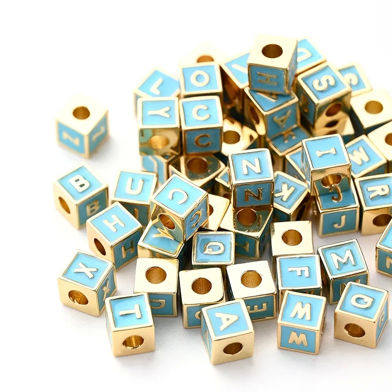 authentic crystals for jewelry making Wholesale 6x6mm Gold Plated Copper Square Beads – Timeless jewelry making for ideas Skin-Friendly Rare Elegance for Fashion-Forward Designs natural stones for jewelry making