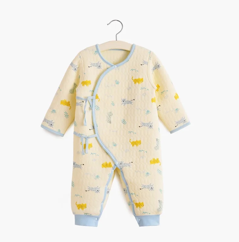 baby boys 3 piece suit Exclusive Handcrafted Baby One-Body Winter Clothes: Thickened Cotton Long-Sleeve Lace-Up Romper baby and kids fair for Comfortable Autumn Adventures baby kids quotes