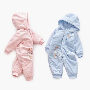 baby kids poem Exclusive Handcrafted Baby One-Body Winter kidsnot aints 60s baby Clothes: Thickened Cotton Long-Sleeve Lace-Up Romper for Comfortable Autumn Adventures baby boys onesies