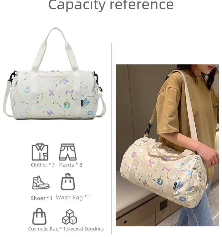 bags zip repair near me Elegant High-Quality jw pei bags Women's Travel Bag: Upcycled Yoga & Swimming Shoulder Bag with Wet-Dry Separation, Playful Craftsmanship kipling bags