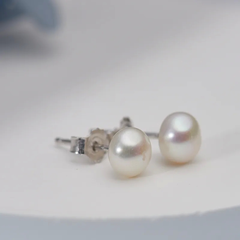 best place to sell high end jewelry "Vintage Unisex Freshwater Pearl high end western jewelry Stud Earrings – Elegant Fashionable Shiny Pearl Inlay for Best Style" list of high end jewelry brands