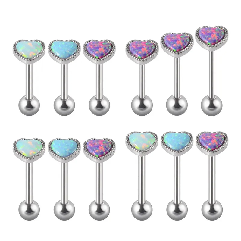 black friday fine jewelry sale "Bohemian Organic Heart Opal Tongue Ring – Hypoallergenic 304 Stainless Steel fine jewelry since 1979 Casual & Stylish Jewelry" peter thomas roth fine jewelry
