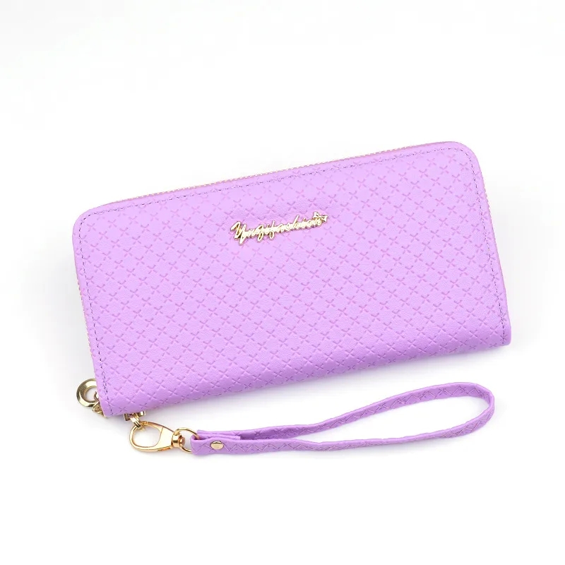 boho Trendy Non-Toxic glam vibe Romantic Solid Color PU Leather Zipper Wallets for Women – Wholesale Collection refined