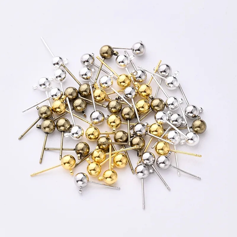 copper wire for jewelry making 20PCS jewelry making 3d printer 5*11mm Polished Earring Findings Steel/Copper Plated Minimalist Romantic Luxury Style Gold/Silver/White Gold Options jewellery making for 5 year old