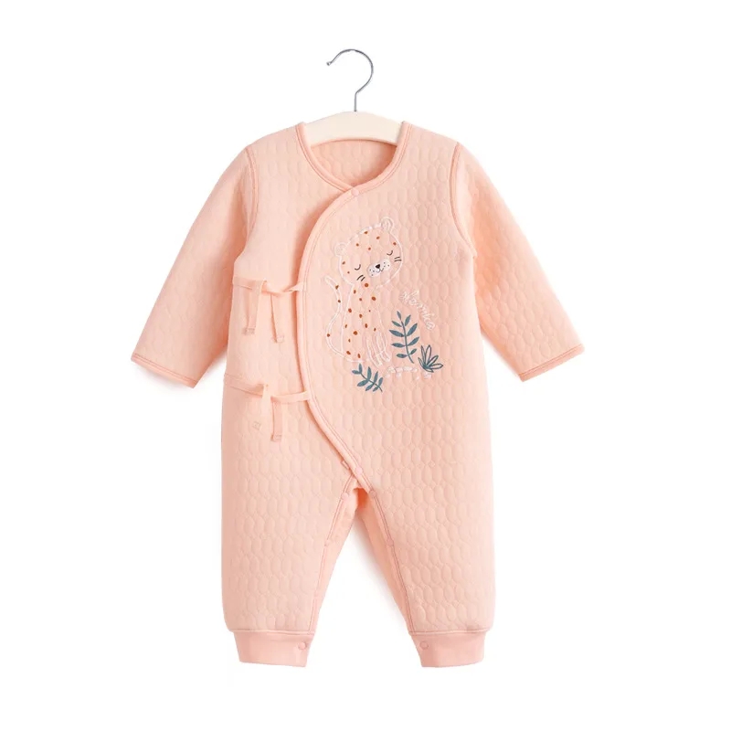 crate and kids baby quilt Exclusive Handcrafted Baby One-Body Winter Clothes: Thickened Cotton Long-Sleeve Lace-Up world baby kids Romper for Comfortable Autumn Adventures baby & kids store
