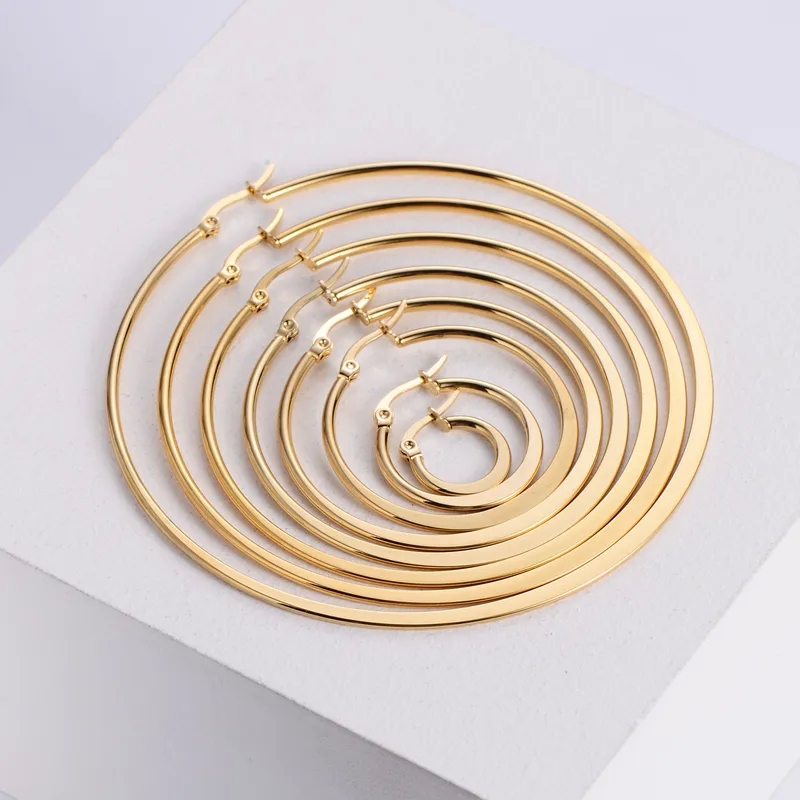 discounted Exclusive Glamorous 18K Gold Plated Stainless Steel Fruit Shell Earrings – one-of-a-kind Celebrity Style Statement Jewelry scratch-resistant