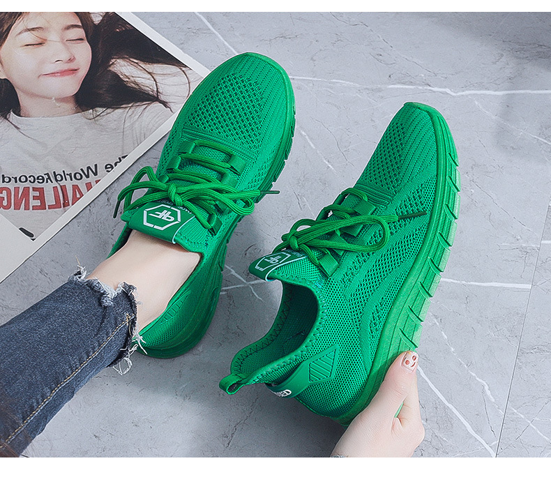 durable Eco-Chic fashion must-have Women's Polished Scratch-Resistant Upcycled Round-Toe Sneakers – Wholesale Solid Color Sports Style eco-friendly