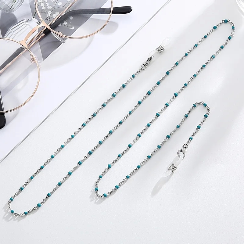 edgy "Handcrafted Retro Multicolor Bead Glasses Chain – exquisite Durable Luxury Design Limited Stock Accessory" sleek
