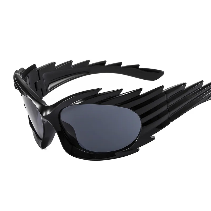 exclusive deal Handmade Hypoallergenic Hip-Hop Color Block artisan-made Stripe PC Special-Shaped Mirror Sports Sunglasses – Timeless Beauty premium