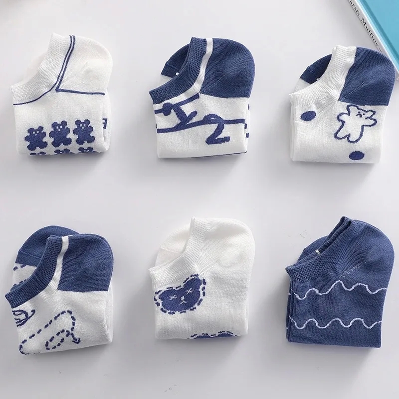 fashion accessories for 2 year old boy Wholesale Earthy Blue Bear Socks – Cheap College Style Short Socks for Women Fast fashion jewelry korea Spring & Summer Fashion fashion accessories display