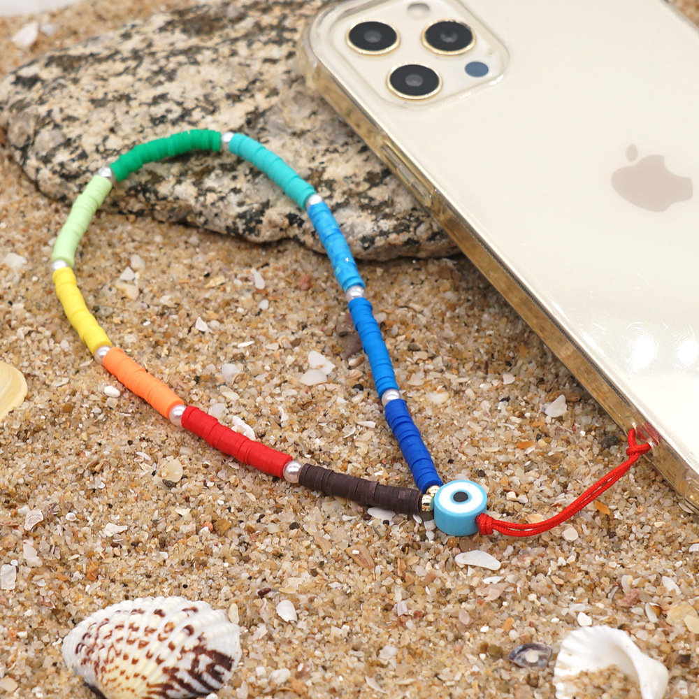 fashion accessories logo Sustainable Ethnic Gradient Beaded Devil's fashion accessories 4 u corp Eye Tarnish-Resistant Spring-Summer Mobile Phone Chain fashion accessories definition