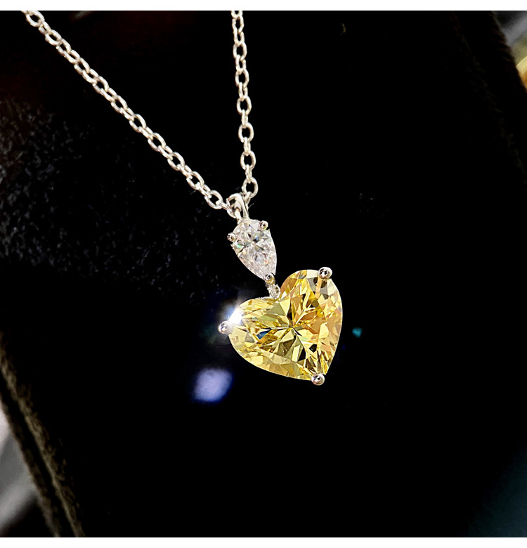 fine jewelry anklet Elegant Wholesale Copper Diamond Heart Crystal Necklace – Premium Romantic Formal tracy's fine jewelry Jewelry for Women nordstrom fine jewelry sale