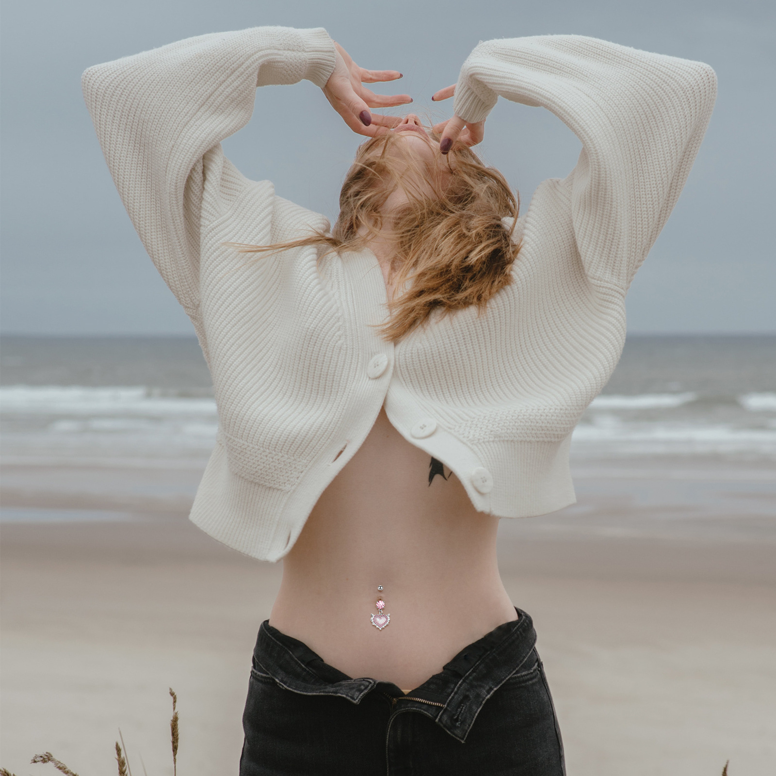 fine jewelry japan Wholesale Bohemian Fairy Heart Belly rosedale fine jewelry Ring – Waterproof Metal Inlay Zircon, Handpicked IG Style Jewelry nerces fine jewelry