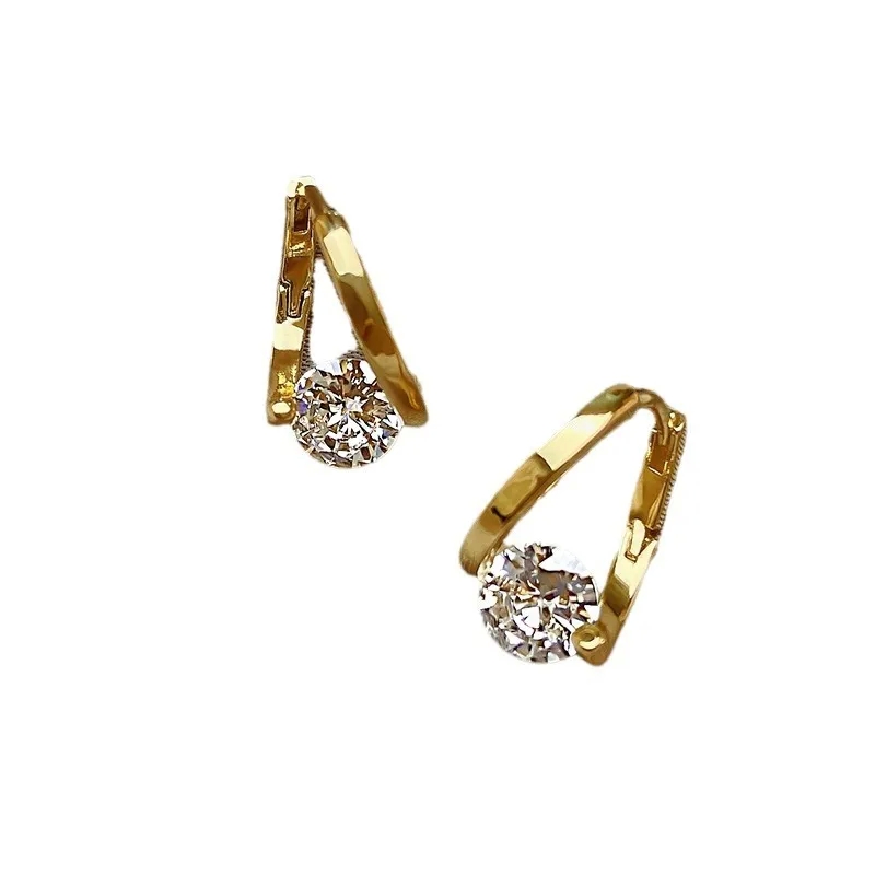 fine jewelry pearl necklace Wholesale Lightweight Geometric Zircon neustaedter's fine jewelry Earrings | Minimalist Korean Style | Affordable Fashion for Women | Discounted Bulk 770 fine jewelry discount code