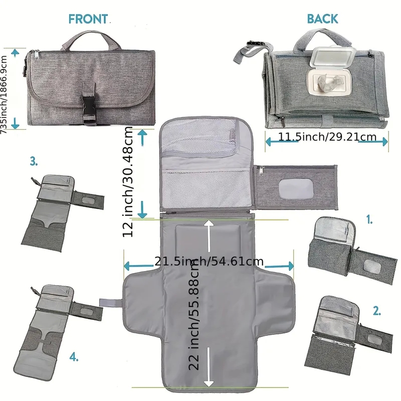 foodsaver bags "Luxury Portable Baby bags quotes Diaper Changing Pad – Waterproof Personalized Gift Everyday Essential for Moms" bag 0 crab