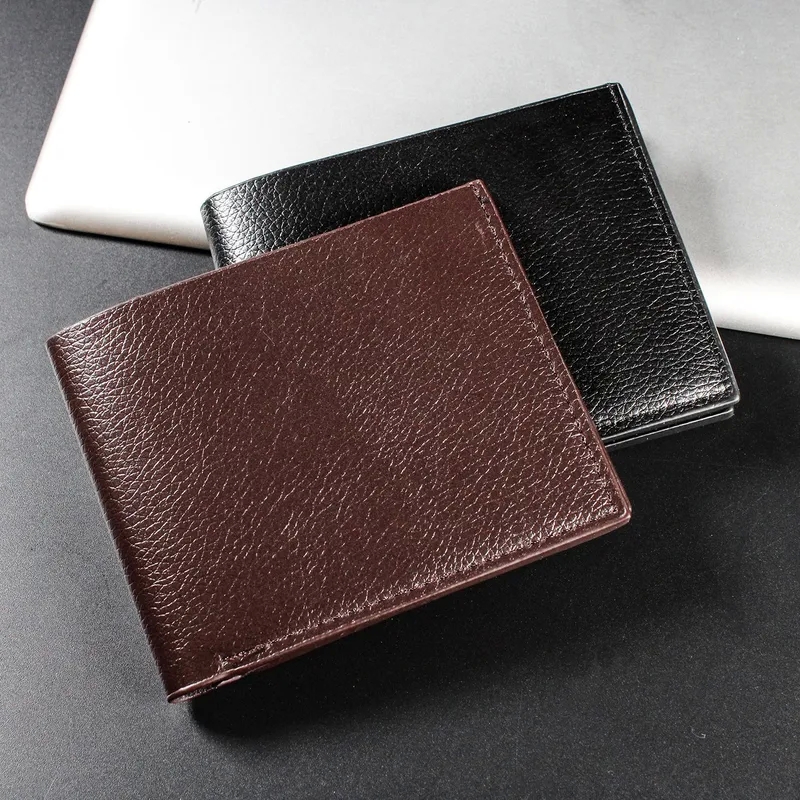 formal "Premium sleek design Vintage-Inspired Minimalist PU Leather Open Wallets – Boho-Chic High-Fashion Men's Accessories" polished finish