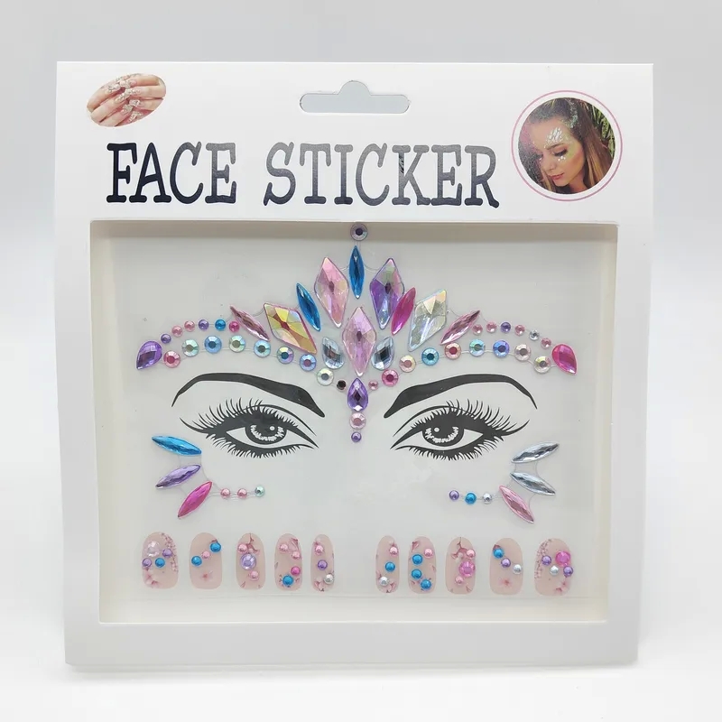 health and beauty over 50 Eco-Friendly Antique Masculine Acrylic Rhinestone Flashing Face & Nail Stickers jems health and beauty for EDM Festivals & Creative Makeup health & beauty boutique