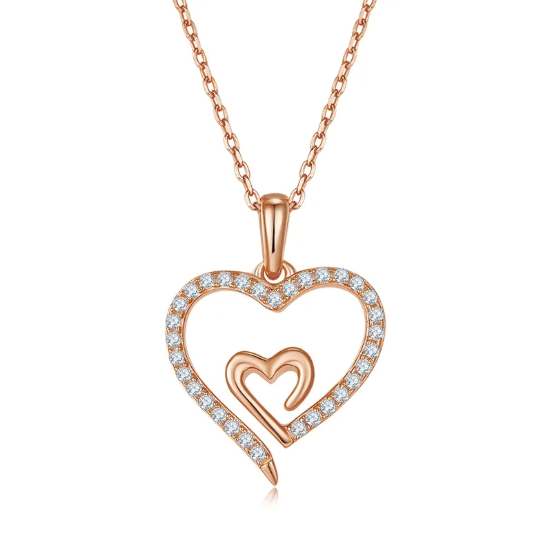 high end handmade jewelry "Limited Edition Boho-Inspired 925 Sterling Silver high end jewelry 2024 Moissanite Heart Pendant Necklace – Timeless Masculine Glam" high end catholic jewelry