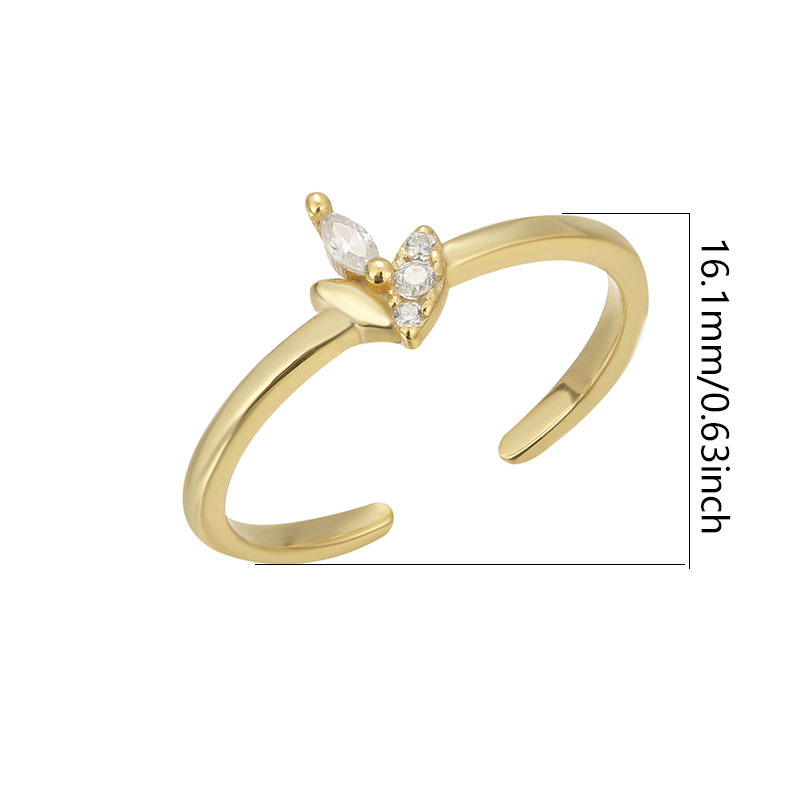 high end jewelry brands pyramid Affordable Sleek Maple Leaf Zircon Toe Ring – S925 Sterling Silver Light Luxury Opening Design for high end jewelry nyc Women disney high end jewelry