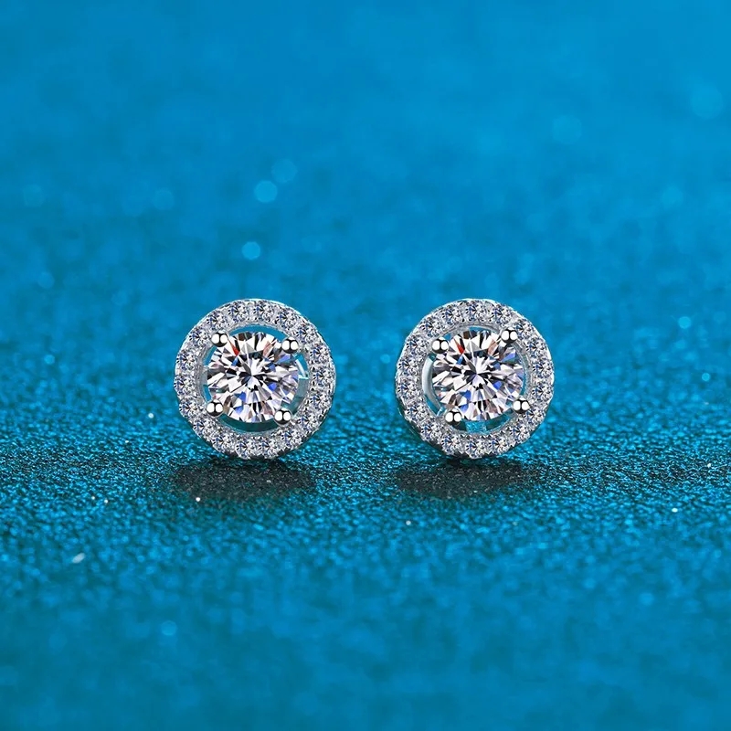 high end jewelry reddit Vintage-Inspired 925 Sterling Silver Moissanite high end costume jewelry Stud Earrings Elegant & Delicate GRA Certified Sustainable Jewelry best high end jewelry brands reddit