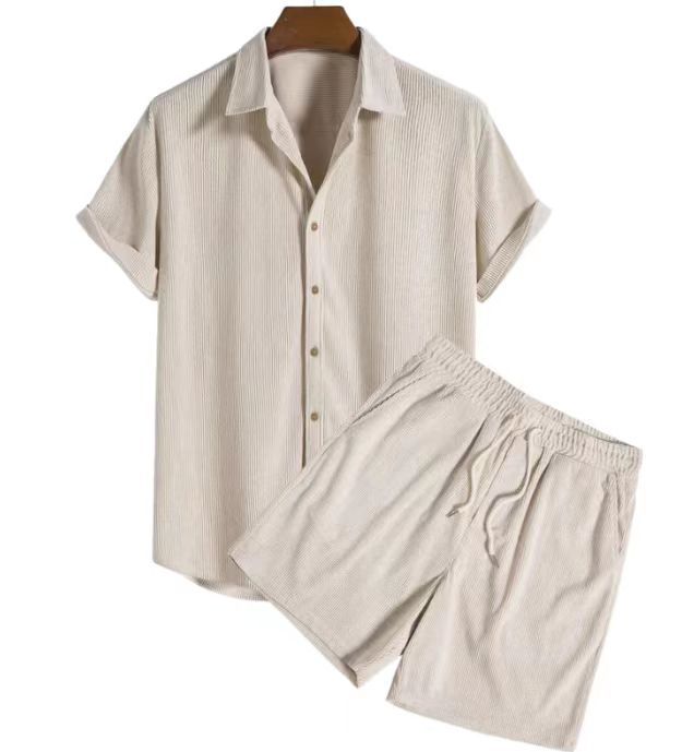 high end women's clothing Artisanal Men's Multifunctional Loose ackermans women's clothing Casual Sets – Solid Color Short Sleeve, Gift-Ready & Dainty Design yorkdale women's clothing stores