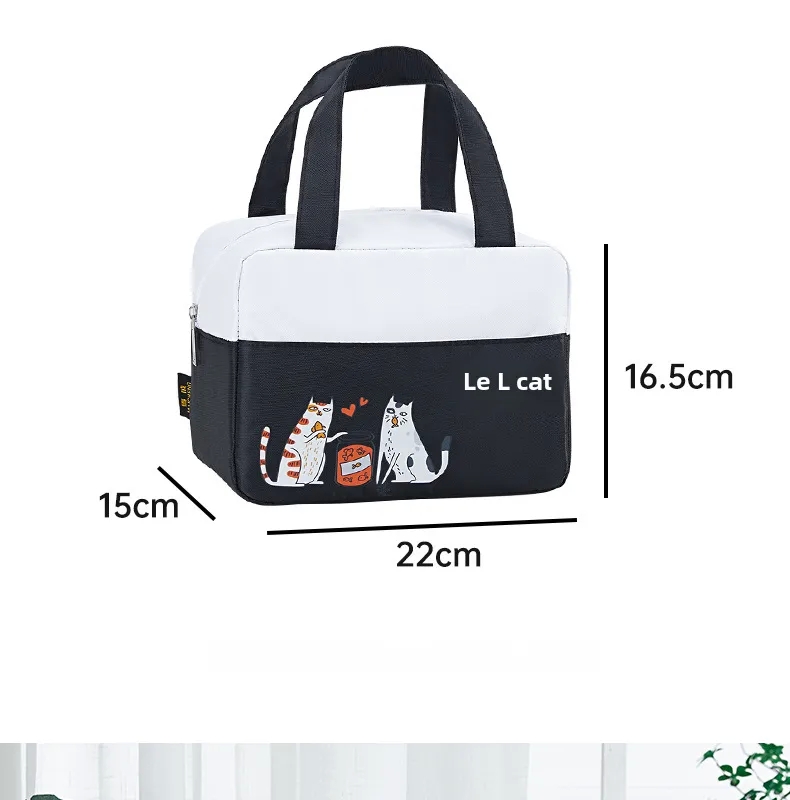 home kitchen yelp Vintage Waterproof Cat Lunch Bag - home kitchen eastwood Insulated Outdoor Rice Box, Masculine Style, Fashion Must-Have for Daily Use home kitchen