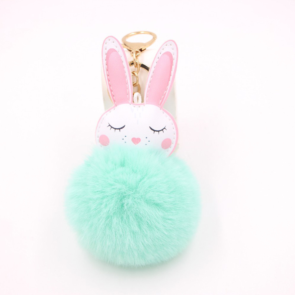 impulse fashion accessories Durable fashion jewelry jcpenney.com Sparkling Little White Rabbit Plush Ball Keychain - Exquisite Masculine Wallet Accessory & Car Key Ring 2023 fashion accessories