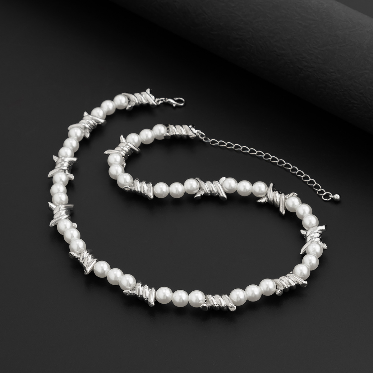 jared men's jewelry Unique Ethnic-Inspired Geometric Pearl Beaded Men's men's jewelry etiquette Necklace – Elegant One-of-a-Kind Alloy Design nyc men's jewelry