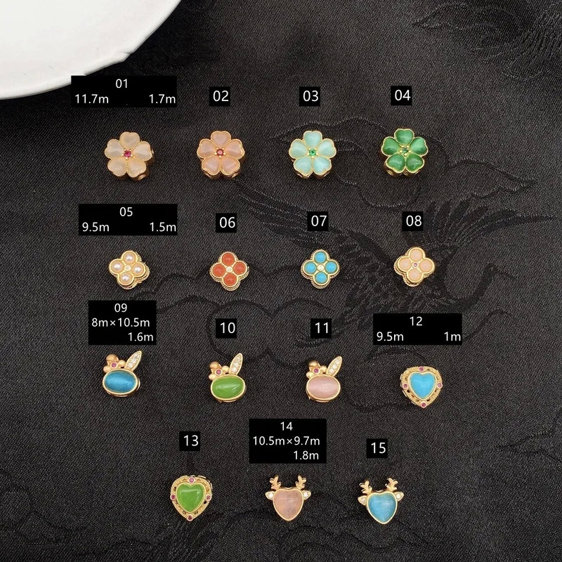 jewelry making beads "Eco-Friendly Sparkling Copper Rhinestone Beads jewelry making reddit - Opal Pearl Rabbit & Flower Designs Fine Crafting 10-Pack" fishing line for jewelry making