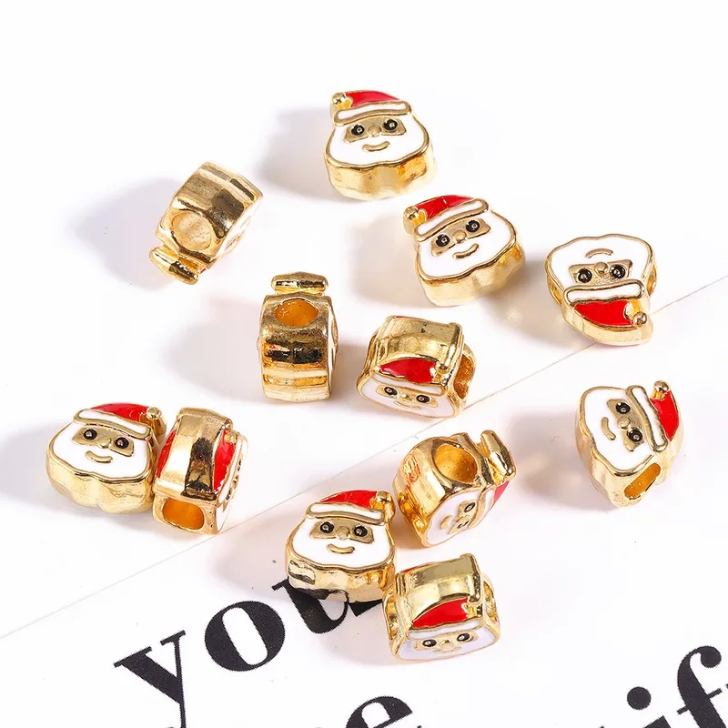 jewelry making earrings "Luxury 20-Piece 10mm Alloy jewelry market 2023 Santa Claus Charms – Rare & Stylish Jewelry Accessories for Crafting" jewelry design 3d printing materials