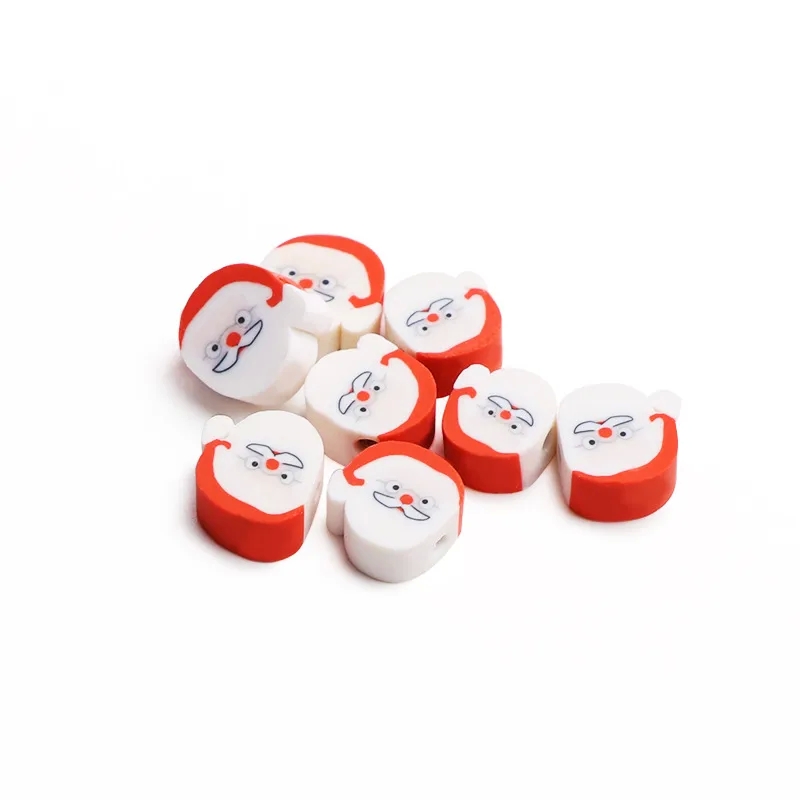 jewelry making findings supplies "Wholesale Bold Colorful Waterproof Polished jewelry making kit for adults Santa Claus Clay Beads for Jewelry Making" 6mm red beads for jewelry making