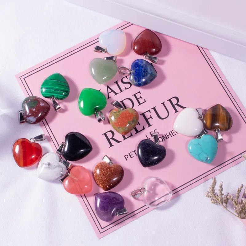 jewelry making retreats "Wholesale 10PCS 20x20mm Glamorous Stone Heart Pendants – Delicate is jewelry making profitable Bold & Feminine Jewelry Charms" jewelry making instructions