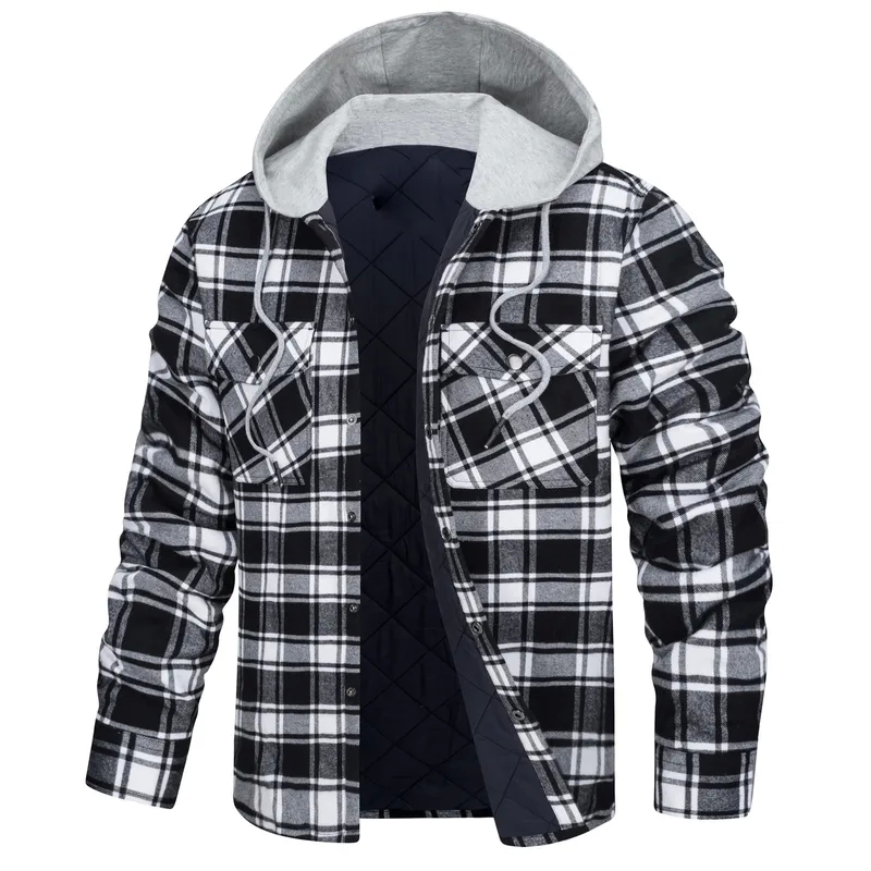 kannons women's clothing "Tailor-Made dunnes women's clothing Men's Plaid Hooded Long Sleeve | Affordable Chic Streetwear with Formal Elegance" women's xcvi clothing