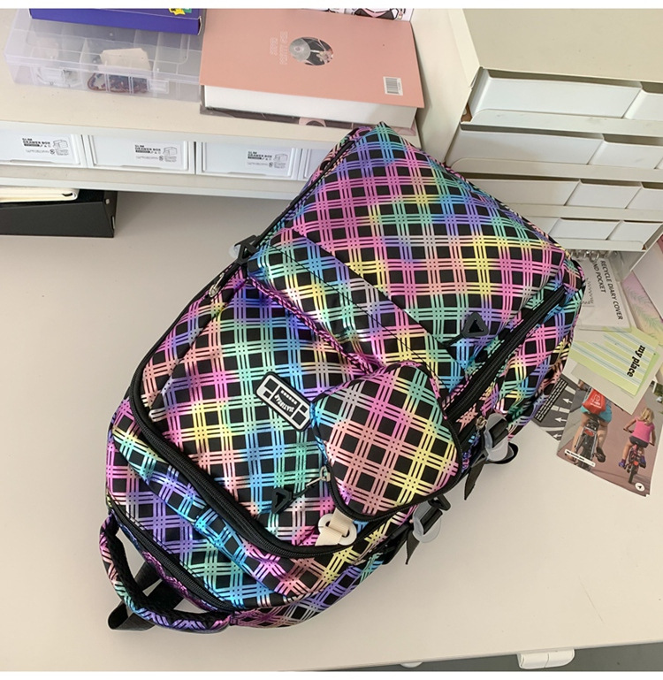 katie loxton bags Vintage Skin-Friendly Plaid Bohemian Holiday Backpack for School & Jewelry bags 2024 fall Shopping bags of dirt