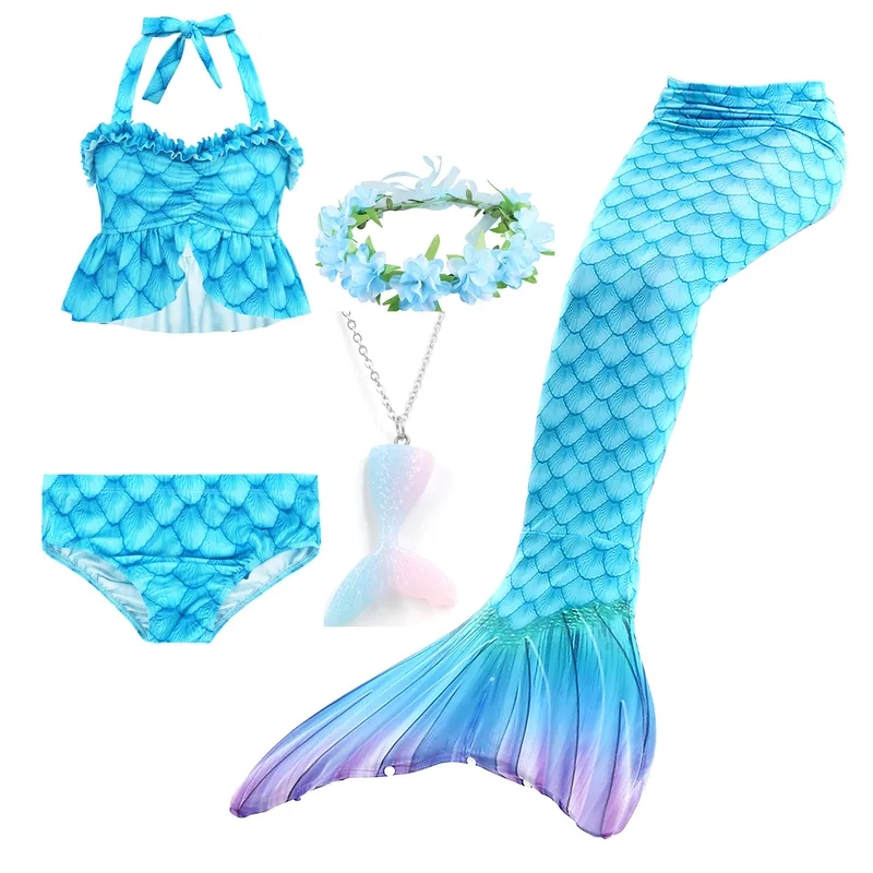 kindi kids baby sister "Glamorous Earthy Mermaid baby yoda kids Bikini Set – Exclusive Branded Kids' Fish Tail Swimwear Playful Three-Piece Design" baby child 2 year old