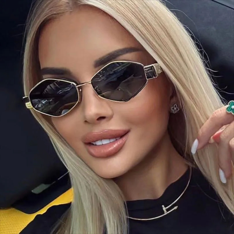 luxury "Custom Edgy Oval Sunglasses genuine – Vintage Charm Hot Lenses Exclusive Metal Frames for Men & Women" limited edition