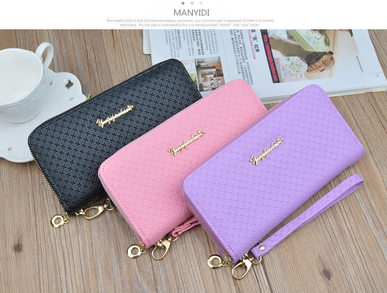luxury feel Trendy Non-Toxic artisanal Romantic Solid Color PU Leather Zipper Wallets for Women – Wholesale Collection weatherproof